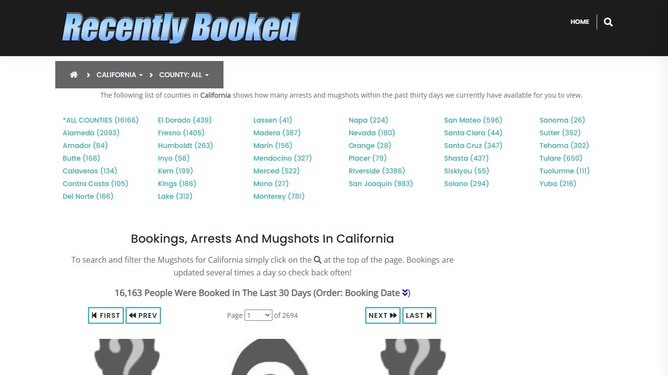 Bookings, Arrests and Mugshots in El Dorado County, California